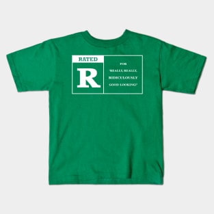 Rated R clear WHITE Kids T-Shirt